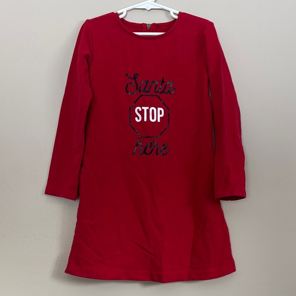 Primary Other - “Santa Stop Here” girl’s dress
